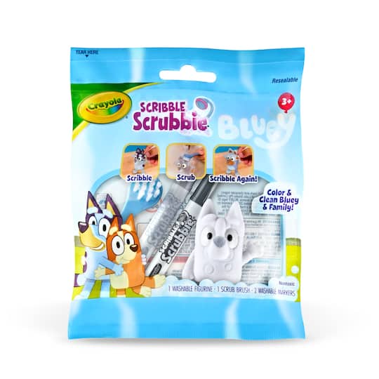 Assorted Crayola® Bluey Scribble Scrubbie®, 1pc.